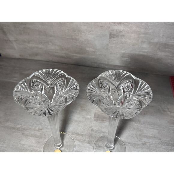 2 Cristal D’ Arques 24% Crystal Candlestick Holders - Picture 4 of 6